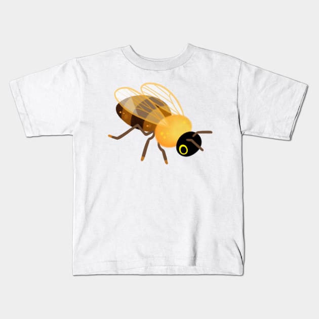 Honey bee 1 Kids T-Shirt by pikaole